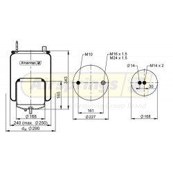AIRSPRING COMPLETE - VOLVO FH4 FM4 REAR (STD HEIGHT)