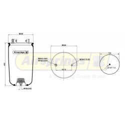 AIRSPRING SERVICE ASSEMBLY - BPW