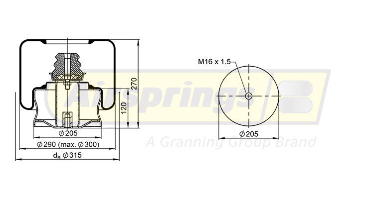 AIRSPRING COMPLETE - MERCEDES CITARO (REAR)