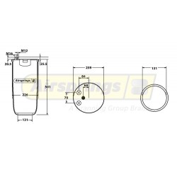 AIRSPRING SERVICE ASSEMBLY - MAN MERITOR ROR