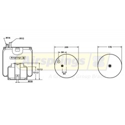 AIRSPRING COMPLETE - MAN TGA TGM TGS TGX (METAL PISTON)