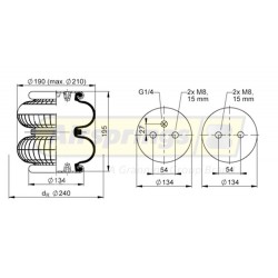 AIRSPRING CONVOLUTED - TRAILER