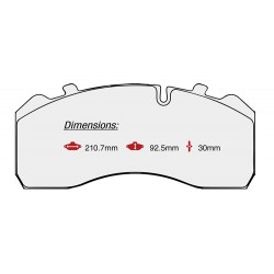 BRAKE PAD SET BPW
