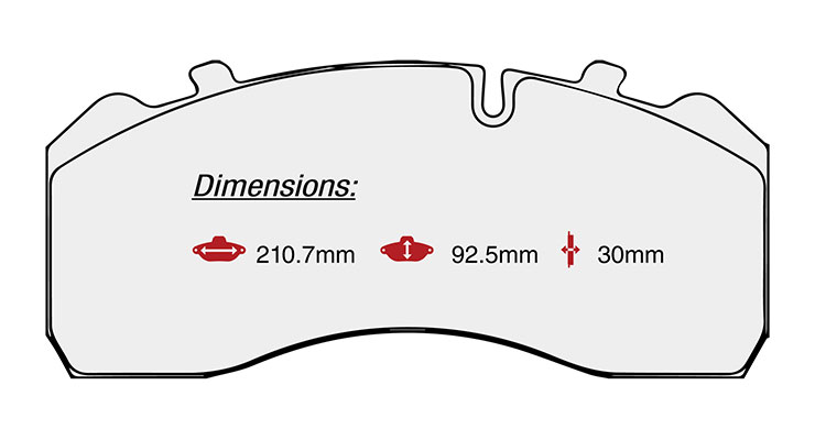 BRAKE PAD SET BPW