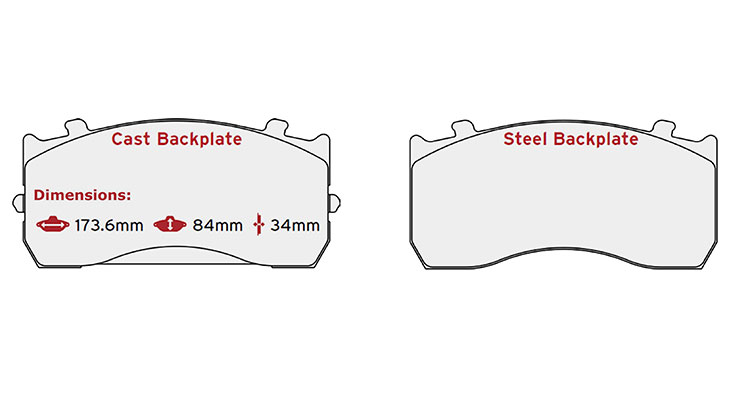 BRAKE PAD SET BPW MERCEDES 