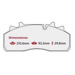 BRAKE PAD SET DAF SAF