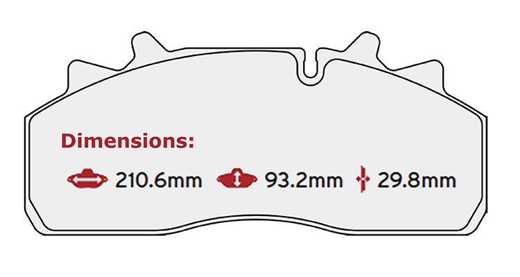 BRAKE PAD SET DAF SAF