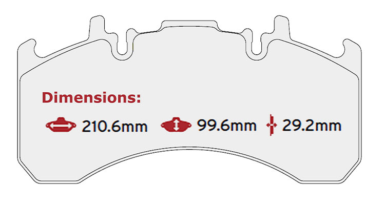 BRAKE PAD SET ROR RENAULT VOLVO BRAKE PAD SET ROR RENAULT VOLVO