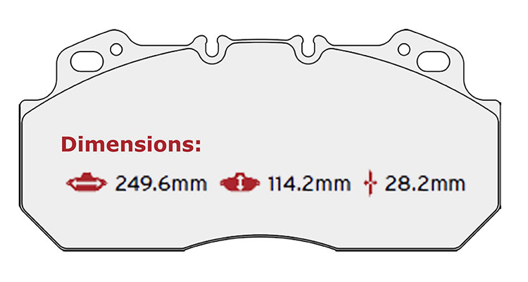 BRAKE PAD SET VOLVO