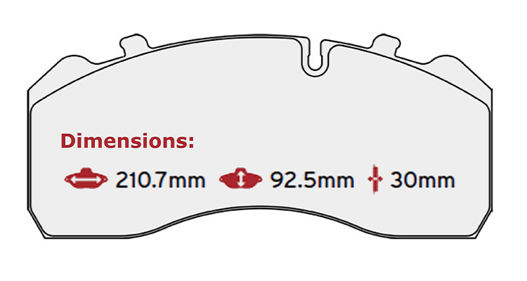 BRAKE PAD SET BPW MERCEDES