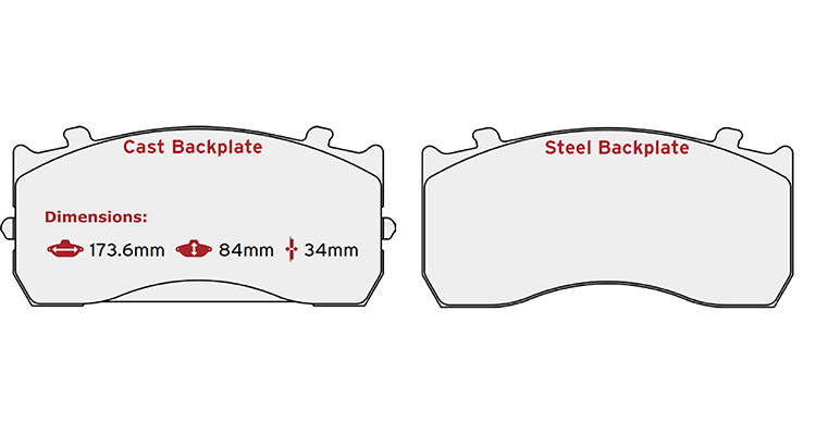 BRAKE PAD SET BPW MERCEDES