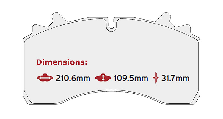 BRAKE PAD SET BPW SAF