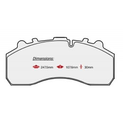 BRAKE PAD SET IVECO