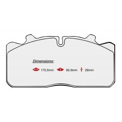 BRAKE PAD SET IVECO MAN RENAULT