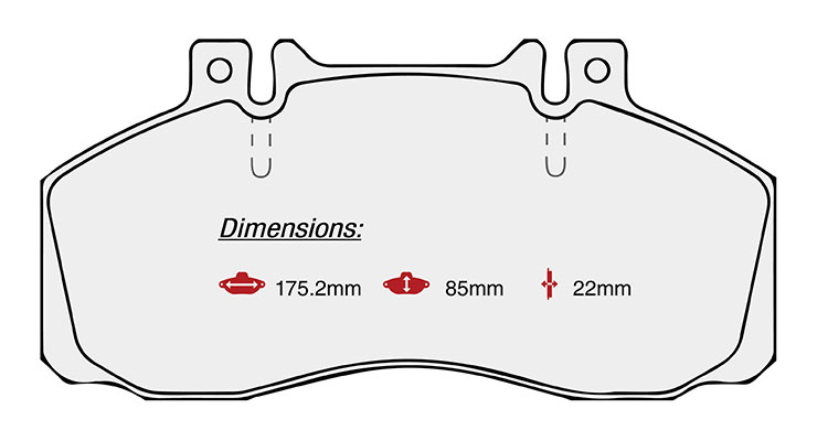 BRAKE PAD SET MERCEDES