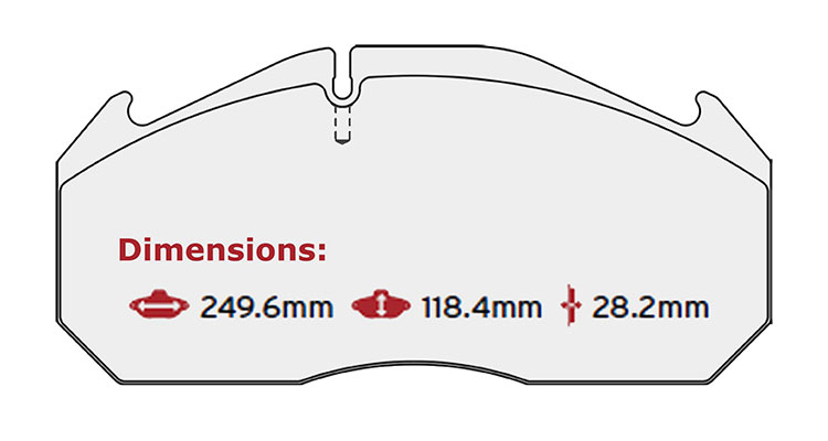 BRAKE PAD SET DENNIS MAN