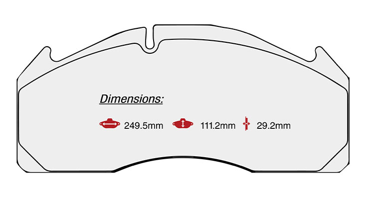 BRAKE PAD SET VOLVO