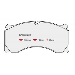 BRAKE PAD SET ROR