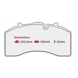 BRAKE PAD SET SAF
