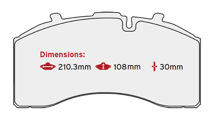 BRAKE PAD SET SAF