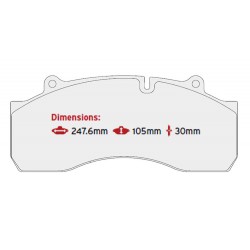 BRAKE PAD SET SAF