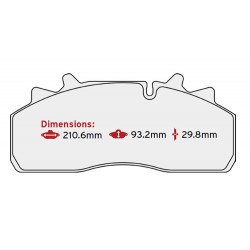 BRAKE PAD SET SAF
