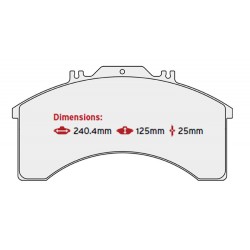 BRAKE PAD SET IVECO