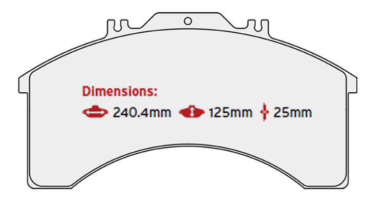 BRAKE PAD SET IVECO
