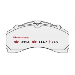 BRAKE PAD SET MERCEDES ACTROS MP4
