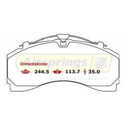 BRAKE PAD SET MERCEDES ACTROS MP4