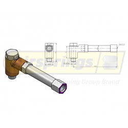 BRAKE CHAMBER PORT EXTENSION M16 / 148mm (Pair)