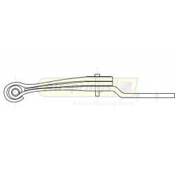 TRUCK SPRING - SCANIA 3-LEAF REAR