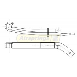 TRUCK SPRING - RENAULT VOLVO RR 2 LEAF RHS