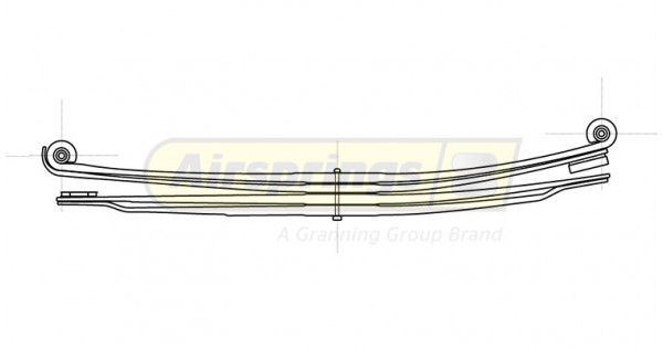 TRUCK SPRING - MAN 2+2 LEAF REAR 85434026066 73039000