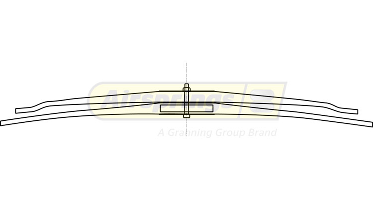 TRUCK SPRING - MAN TGA 1+1L REAR TRUCK SPRING - MAN TGA 1+1L REAR