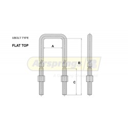 U BOLT C/W NUTS  - IVECO DAILY