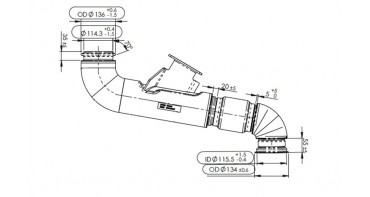 EXHAUST PIPE - DAF XD XG E-6