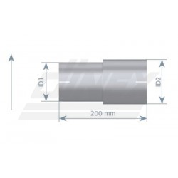 EXHAUST PIPE ADAPTOR 2m ID/ID=110.5/127.5