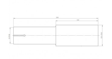 EXHAUST PIPE ADAPTOR 2m ID/OD=38/50