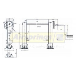 UNIVERSAL LANDING LEG - COMPENSATING FOOT TRAILER