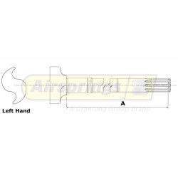 BPW CAMSHAFT - 485mm LH