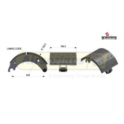 BRAKE SHOE 300 SERIES