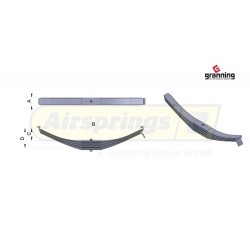 PARABOLIC SPRING 4-LEAF 100MM