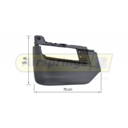 MAN LOWER BUMPER RH WITH FOG HOLES GREY