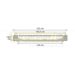 SCANIA CENTRE GRILLE PANEL (WHITE)