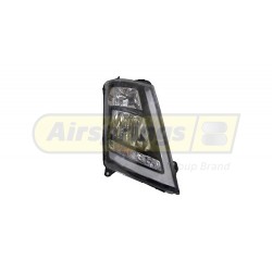 VOLVO RH HEADLAMP H7/H1 (MANUAL BLACK)