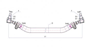 TIE ROD, STEERING - DAF