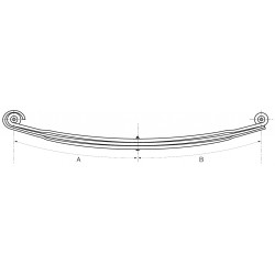 TRUCK SPRING - MERCEDES 3-LEAF FRONT