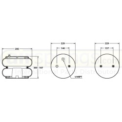 AIRSPRING CONVOLUTED - HENDRICKSON
