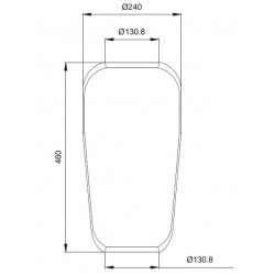 AIRSPRING DIAPHRAGM - BPW MAN MERCEDES VOLVO
